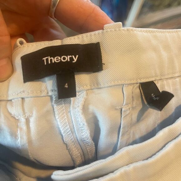 Theory Nadeem’s Cropped Wide Leg Chino Pants - Picture 8 of 9